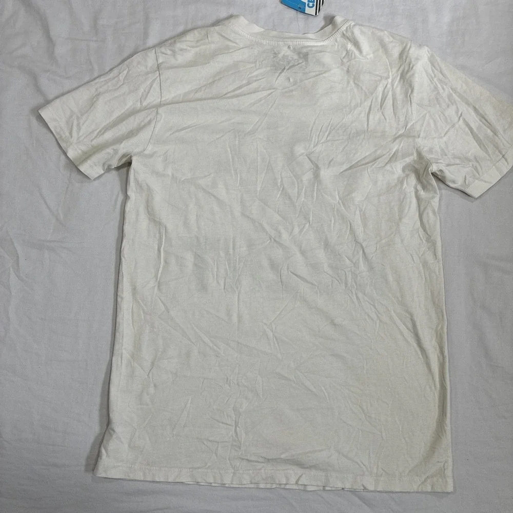 Local Celebrity 'Call My Agent' White V-Neck T-Shirt Men's Medium Retro Y2K New - Picture 7 of 11